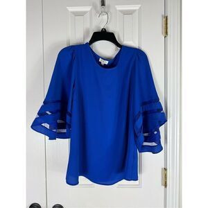 Umgee Womens Blue Blouse Size Small